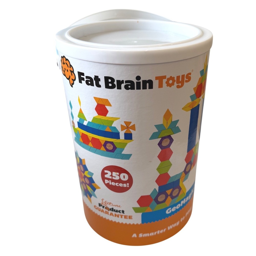 Fat Brain Toys GeoMagics Magic Mosaics 250 Piece Set Geometric Shapes STEM Toy